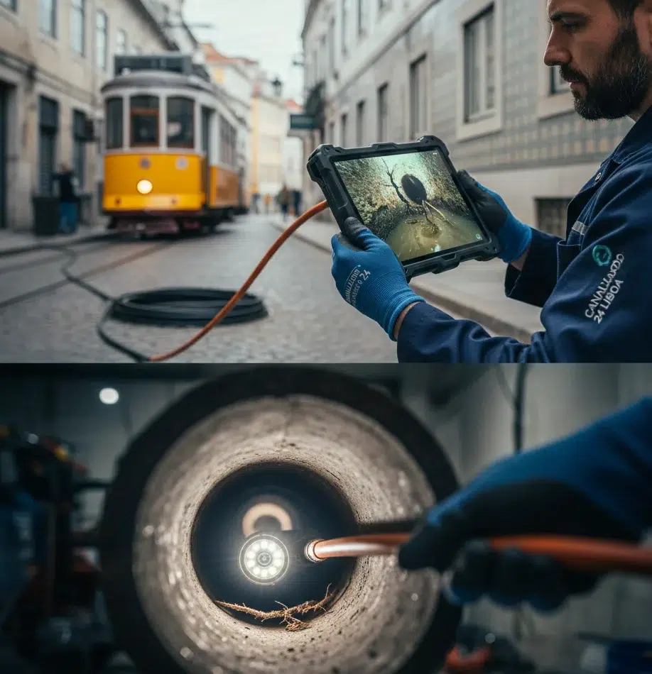 Equipamento profissional de inspeção de vídeo CCTV Lisboa