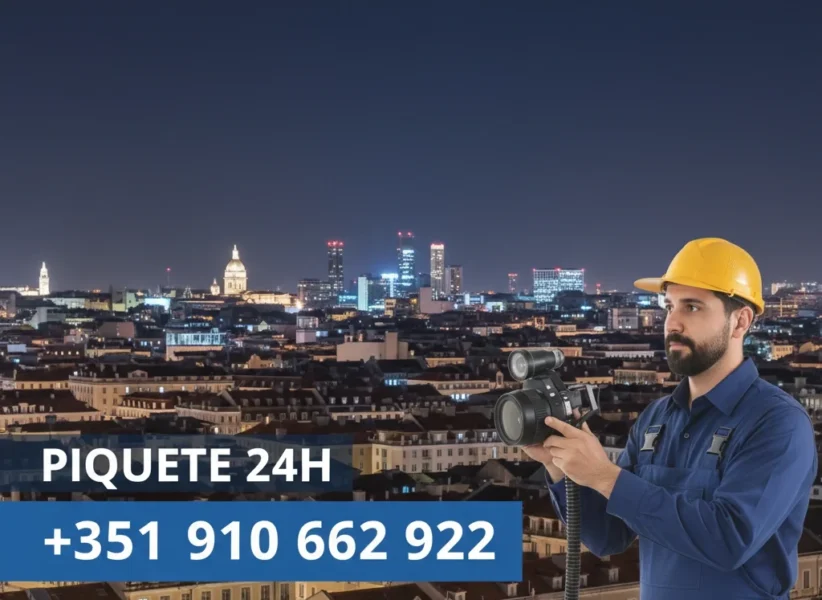 Piquete 24h de inspeção de vídeo e diagnóstico de canalizações em Lisboa - Canalizador 24