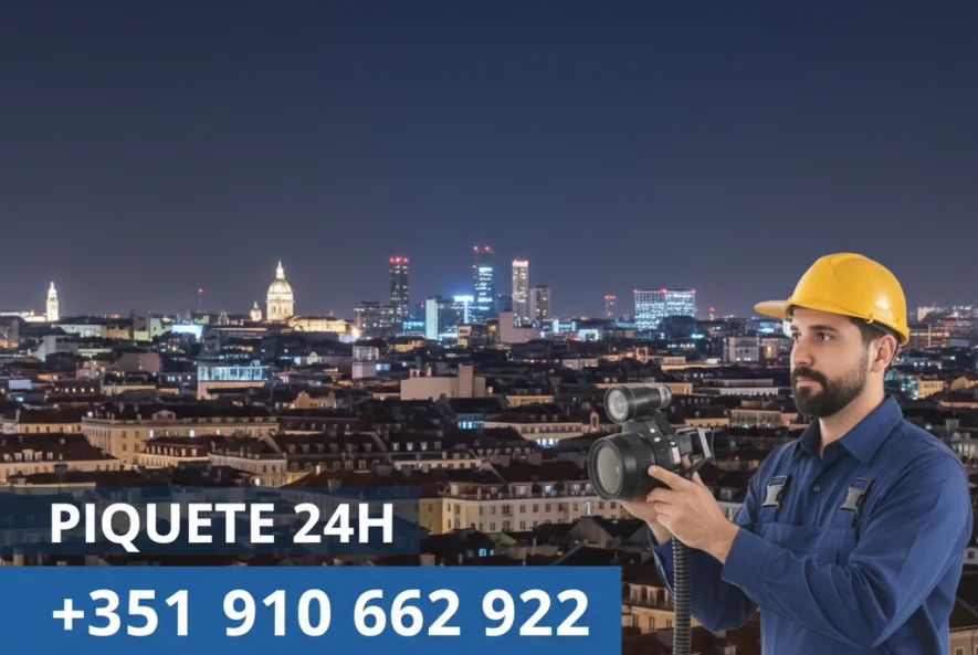 Piquete 24h de inspeção de vídeo e diagnóstico de canalizações em Lisboa - Canalizador 24