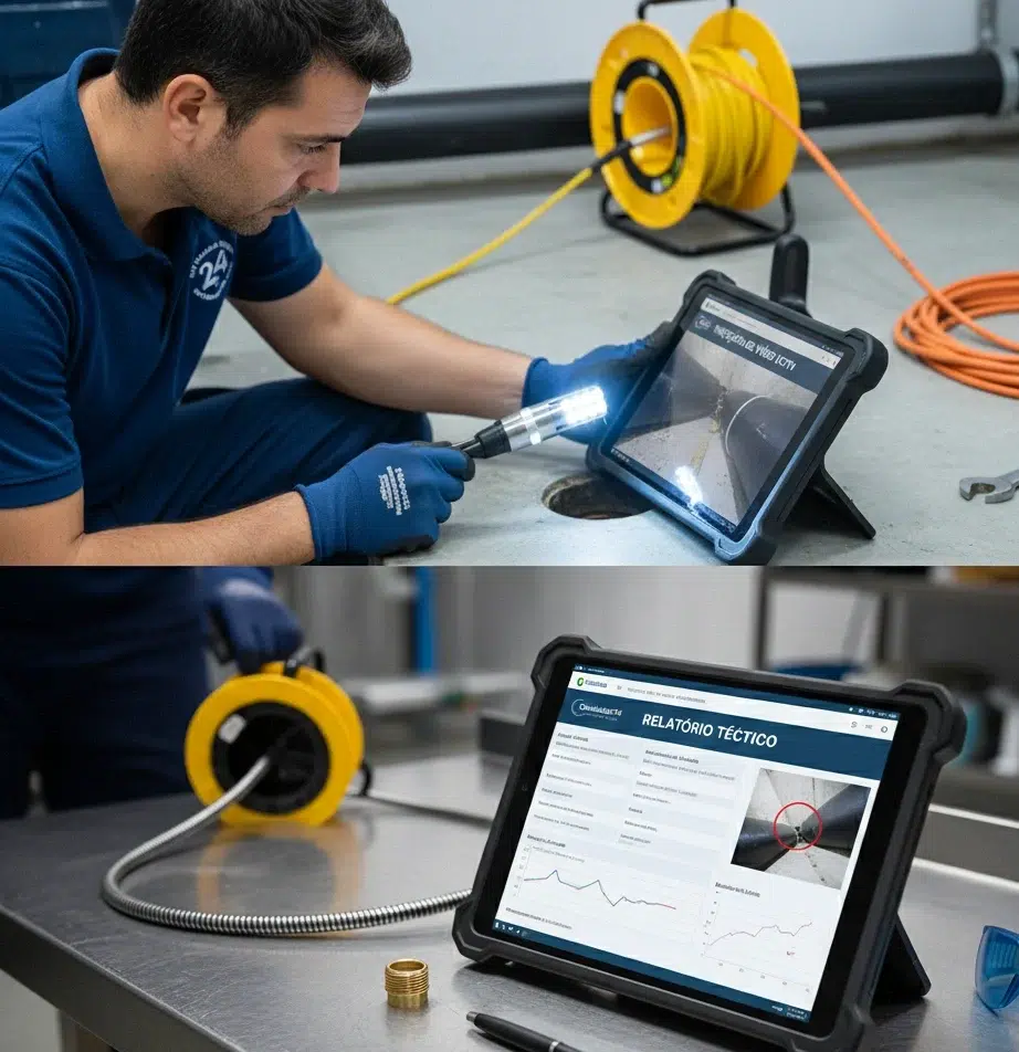 Equipamento profissional de inspeção de vídeo CCTV Lisboa